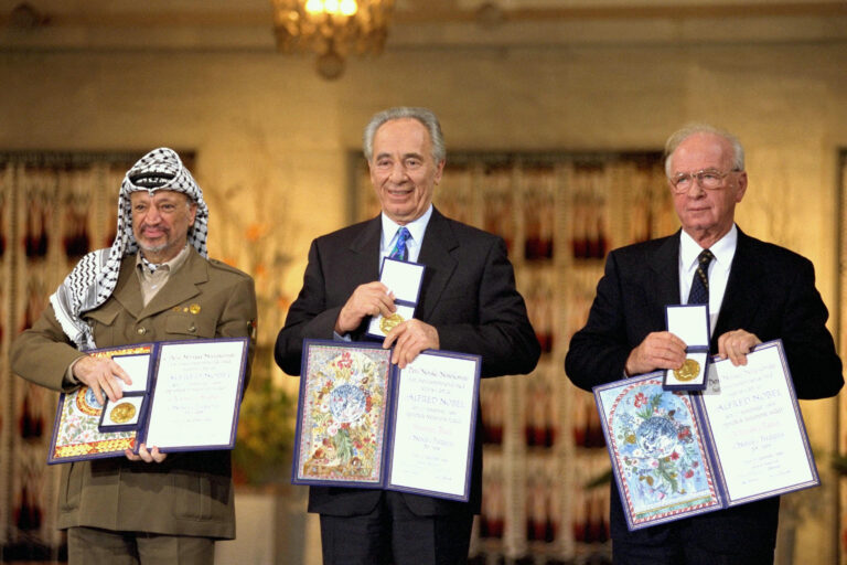 Flickr Government Press Office (GPO) THE NOBEL PEACE PRIZE LAUREATES FOR 1994 IN OSLO.